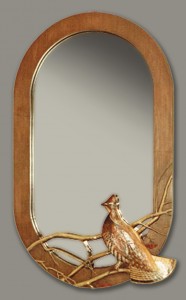 Hand Carved Basswood Mirror