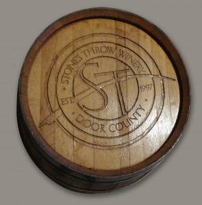 Hand Carved Oak Wine Barrel