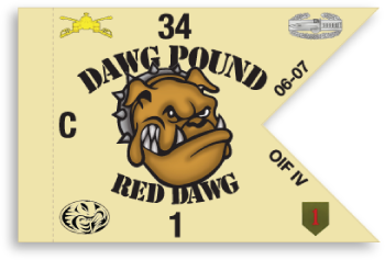 John Koester Originals - Dawg Pound Guidon